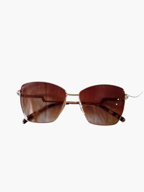 NEW VERA WANG VLS Jules SI Silver Cat Eye Sunglasses 59mm